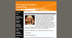 Desktop Screenshot of grandmascandleshop.com
