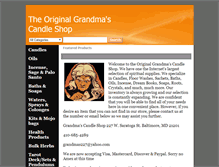 Tablet Screenshot of grandmascandleshop.com